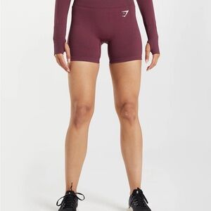 Gymshark Maroon Athletic Shorts